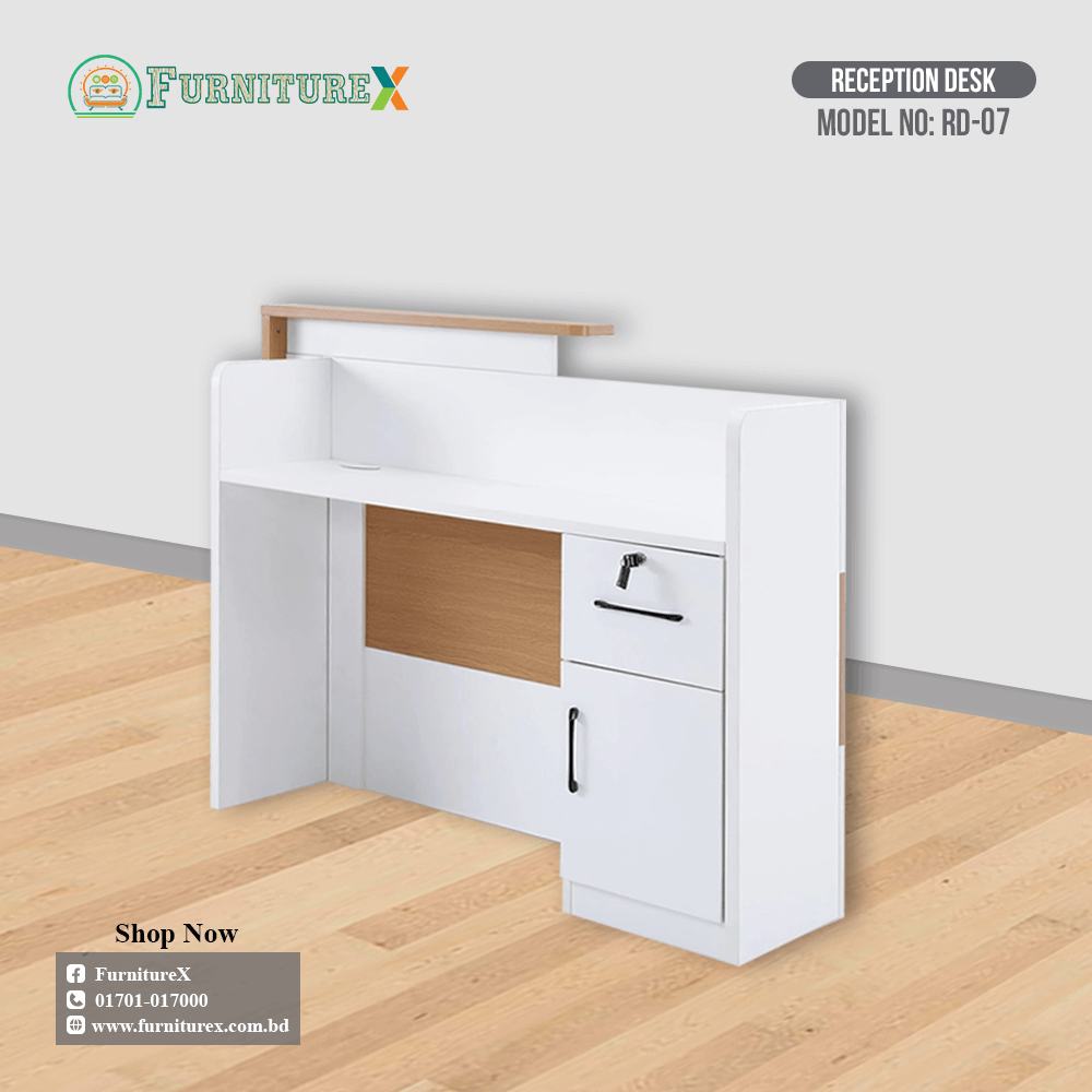 Reception Table Price in Bangladesh (07): Affordable Elegance! 2 Reception Desk RD 07