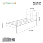 Metal Bed 03 - Image 3