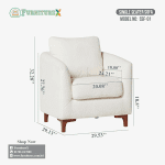 Single Seater Sofa 01 - Image 2